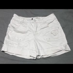 Light Tan Khaki Utility Cargo Pocket Safari Shorts